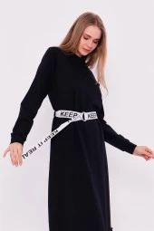 Yosun Kemerli Ve Fırfır Detaylı Spor Elbise - 71076.015 - Lacivert - 3