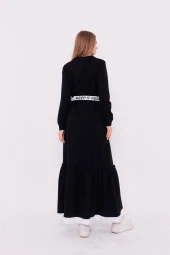 Yosun Kemerli Ve Fırfır Detaylı Spor Elbise - 71076.015 - Lacivert - 4