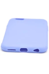iPhone 6 / 6S Uyumlu Düz Renk Esnek Yumuşak Silikon Kılıf  Rubber Açık Mor thumbnail 4