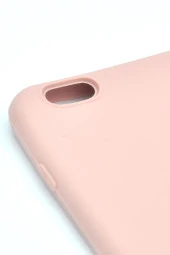 iPhone 6 / 6S Uyumlu Düz Renk Esnek Yumuşak Silikon Kılıf  Rubber Pembe thumbnail 3