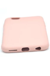 iPhone 6 / 6S Uyumlu Düz Renk Esnek Yumuşak Silikon Kılıf  Rubber Pembe thumbnail 4