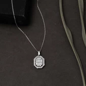 Köşeli 14 Ayar Beyaz Altın Baget Set thumbnail 7