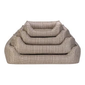 Pet Comfort Delta  Bej Kareli Kedi ve Köpek Yatağı XS 55x45cm - 4