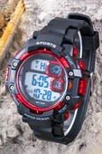 Çocuk Kol Saati, Suya Dayanıklı, Siyah Kordonlu, Takvimli, Kronometre ve Alarm Özellikli Dijital ST-304384 thumbnail 3