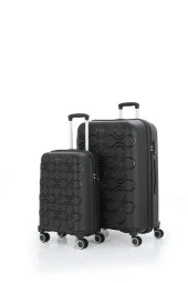 Mçs Kırılmaz Polipropilen 2'li Valiz Seti Büyük & Kabin Siyah V376 thumbnail 1