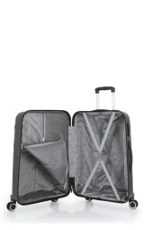 Mçs Kırılmaz Polipropilen 2'li Valiz Seti Büyük & Kabin Siyah V376 thumbnail 6