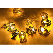 Ramazan Ayına Özel Karışık Figürlü Metal LED Işıklar Süsleme Işığı Gün Işığı - 3