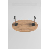 Açık Ceviz Yan Sehpa Koltuk Yanı Sehpa Kolda Ayarlanabilir Tepsi 31 cm Genişlik Dekoratif Modern Tepsi - 1