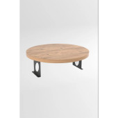Açık Ceviz Yan Sehpa Koltuk Yanı Sehpa Kolda Ayarlanabilir Tepsi 31 cm Genişlik Dekoratif Modern Tepsi - 2