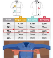 Erkek Büyük Beden 115 Kilo İçin Uygun Kısa Kol Gömlek thumbnail 2