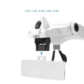 5 Lens 1.0X-3.5X 2Led Işıklı İle Ayarlanabilir Gözlük Büyüteç 9892B2 - 3