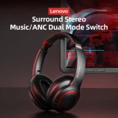 Lenovo Thinkplus TH40 Kablosuz Bluetooth Kulaküstü Kulaklık Siyah thumbnail 3