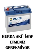 Varta Blue Dynamic 12V 45 Ah Amper B34 Ters Kutup Akü - Hurda Akü İade Etmeniz Gerekmiyor - 1