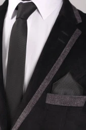 Esgue Kol Düğmesi & Kravat & Mendil Hediye Seti thumbnail 3