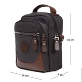 Lederax Kanvas Kumaş El ve Omuz Çantası LD478 - 6