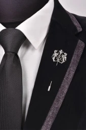 Esgue Uzun İğneli Yaka Broş - 1