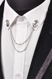 Esgue Çapa Gömlek Yaka İğnesi - 1