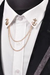 Esgue Çapa Gömlek Yaka İğnesi - 1