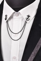 Esgue Çapa Gömlek Yaka İğnesi - 1