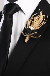 Esgue Yaka Çiçeği Siyah - 1