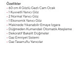 Ukınox Carlo 60 Siyah Cam Ocak - 2