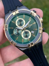 RA145067 Reward İyon Kaplama Kasa Silikon Kordon 3 Atm Suya Dayaknıklı Erkek Kol Saati - 4