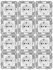 Viko Karre Topraklı Priz Beyaz (Çerçeve Dahil) 90967008 (12 Adet) - 1