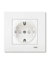 Viko Karre Topraklı Priz Beyaz (Çerçeve Dahil) 90967008 (12 Adet) - 3