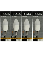 Cata CT-4079 7W 6400K (Beyaz Işık) E14 Duylu Led Buji Ampul (4 Adet) - 1