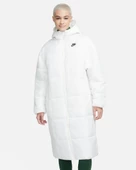 Nike Sportswear Classic Puffer Therma-FIT Kapüşonlu Beyaz Kadın Mont GENİŞ KALIP FB7675133 - 1