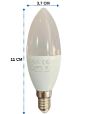 Cata CT-4079 7W 6400K (Beyaz Işık) E14 Duylu Led Buji Ampul (10 Adet) - 4