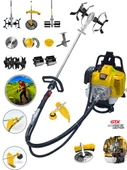 Eisenn Germany ES-701 Magnatec Motor Sırt Tipi Tırpan + Toprak Eşeleme Aparatı + Akrobat Çapa Aparatı - 1
