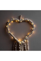 BY-LAMP Amor Amor El Yapımı Işıklı Kalp - 2