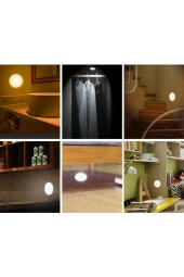 BY-LAMP Hareket Sensörlü Usb Şarjlı Mıknatıslı Led Işık Lamba Dolap Içi Ev Çekmece Gece Lambası Aydınlatma - 3