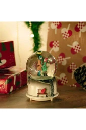 BY-LAMP Sevgiliye Romantik Hediye Işıklı ve Müzikli Kar Küresi - 4