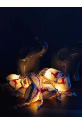 BY-LAMP New Year Yeni Yıl Hediyesi Geyik Figürlü Yılbaşı Çuvalı Işık Zinciri thumbnail 2