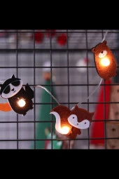 BY-LAMP Orman Hayvanları Süsleme Işıkları Iç Mekan Doğum Günü Partisi Dekorasyon Led Işık Zinciri - 2