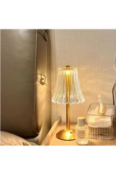 BY-LAMP İskandinav Tarzı Kristal Masa Lambası Dokunmatik 3 Işık Rengi Dim Edilebilir - 4