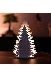 BY-LAMP Led Işıklı Üçlü Çam Yılbaşı Dekoru thumbnail 1