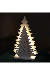 BY-LAMP Led Işıklı Üçlü Çam Yılbaşı Dekoru thumbnail 4
