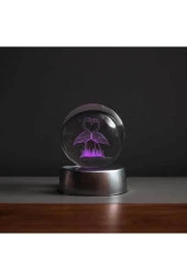 BY-LAMP 3D Flamingo Işıklı Kristal Hediye Topu thumbnail 4