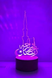 BY-LAMP Ay Yıldızlı Minare Figürlü Dekoratif Hediye Led Masa Lambası thumbnail 4