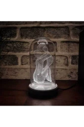 BY-LAMP Led Işıklı Fanus Anneler Gününe Hediye Led Gece Lambası - 2