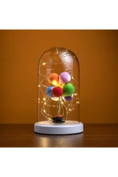 BY-LAMP Işıklı Fanus Renkli Balon Figürlü Lamba Çocuk Odası Hediyesi Gece Lambası - 3