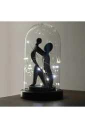 BY-LAMP Led Işıklı Anneler Günü Hediyesi Gece Lambası Siyah Taban thumbnail 1