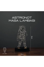 BY-LAMP Astronot Masa Lambası Akrilik 3D Hediye Led Gece Lambası thumbnail 2