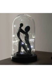 BY-LAMP Led Işıklı Anneler Günü Hediyesi Gece Lambası Siyah Taban thumbnail 3