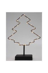 BY-LAMP Siyah Metal Çam Ağacı Ledli Dekor - 1