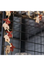 BY-LAMP Yılbaşı Süsleme Led Işık Yeni Yıl Hediyesi Ahşap Geyik Mandallı Işık Zinciri thumbnail 2