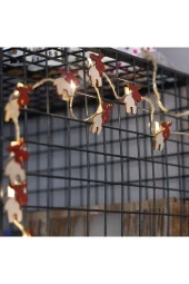 BY-LAMP Yılbaşı Süsleme Led Işık Yeni Yıl Hediyesi Ahşap Geyik Mandallı Işık Zinciri thumbnail 3